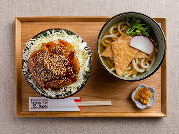 里のうどんとバラ丼